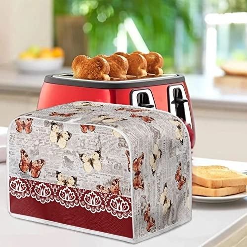 Butterfly Flower Print Toaster Covers - 2 slice 4 slice