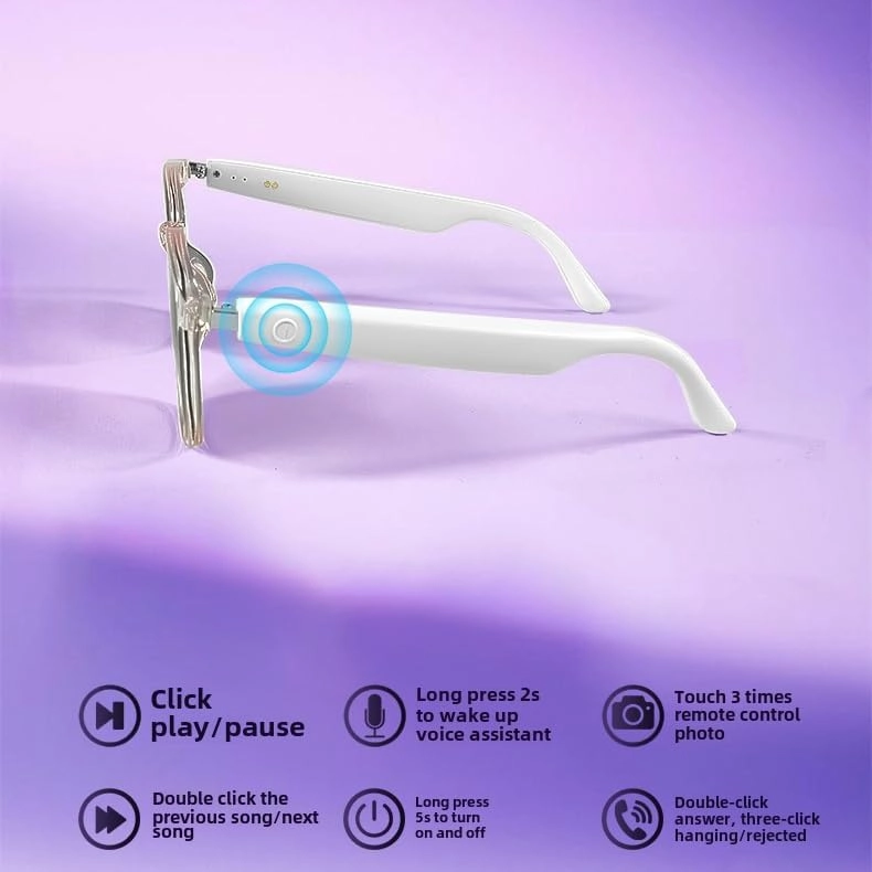 Smart Audio Glasses - Wireless Touch Control UV400 Protection