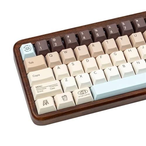 130 Keys Minimalist Cute Capybara Keycaps - ANSI US and UK Keycap Puller