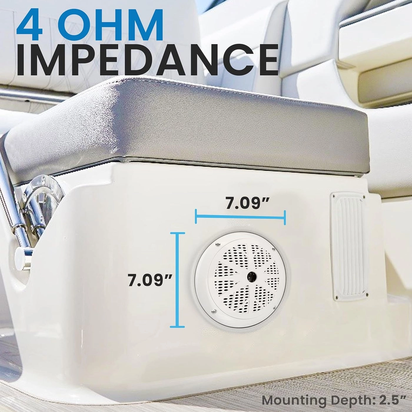 Dual Marine Speakers - 6.5 Inch 120 Watt