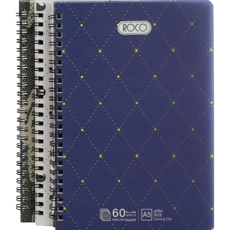 Notebook 19 X 26 cm Spiral - Grid 100 Sheets
