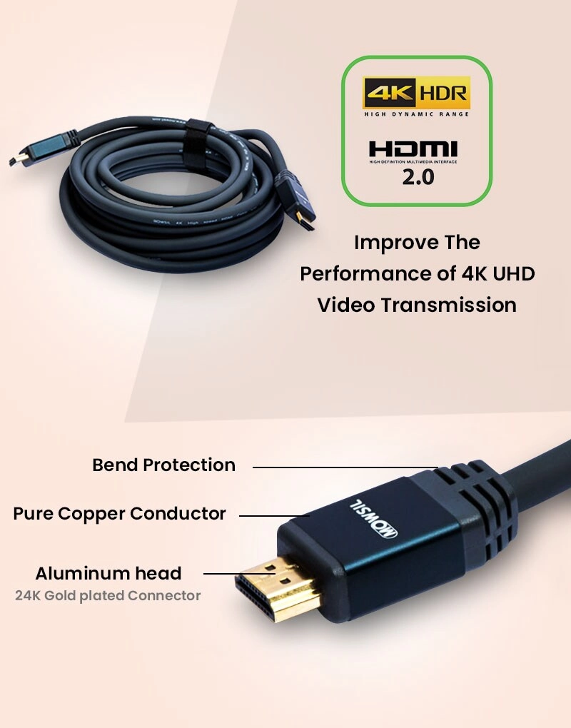 4K HDMI Cable - 1.8m with Ethernet