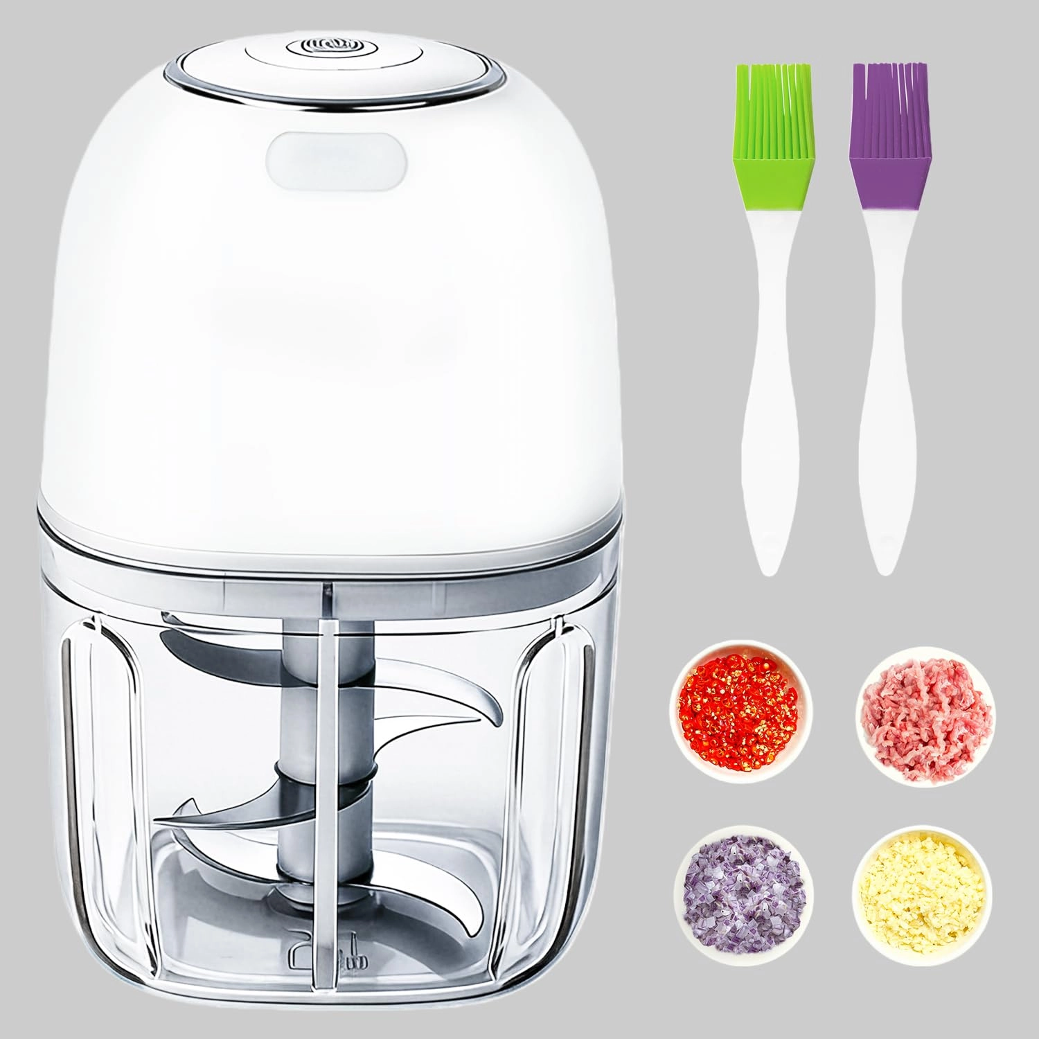 GEPROSMA Mini Electric Kitchen Chopper - 350 ml USB Rechargeable