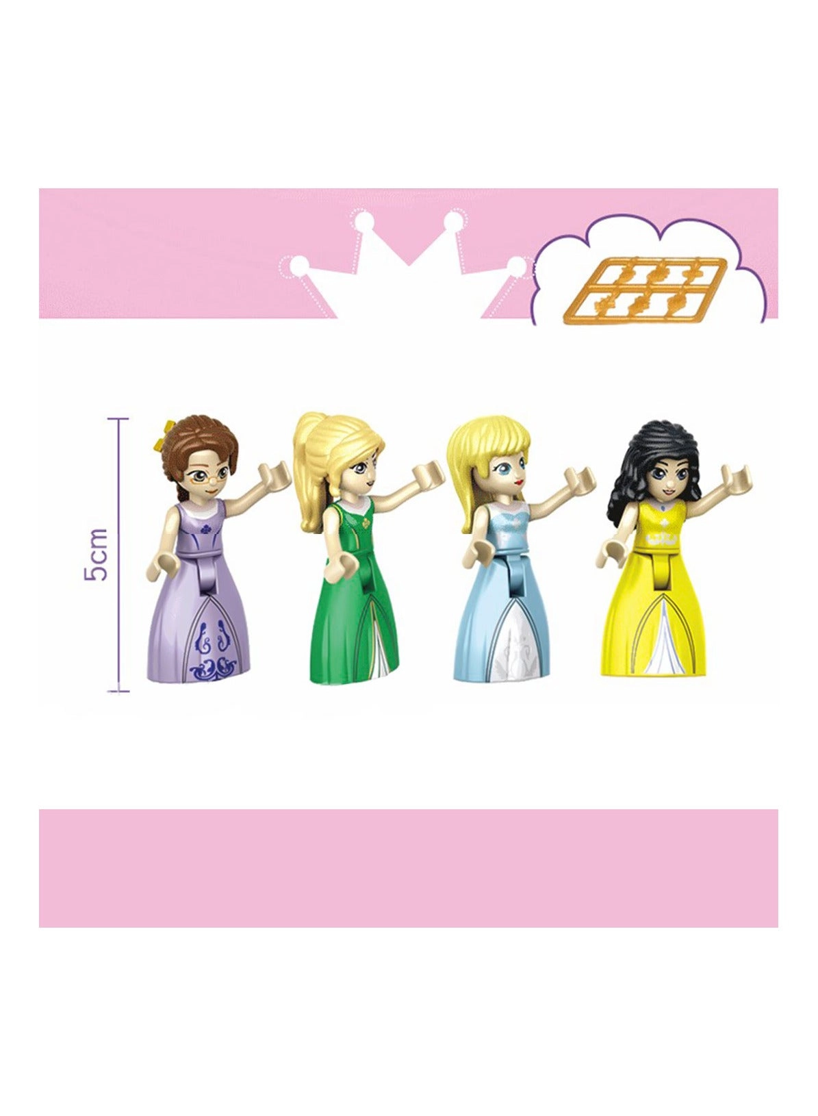 fantasy castle - four cartoon characters 712 pcs