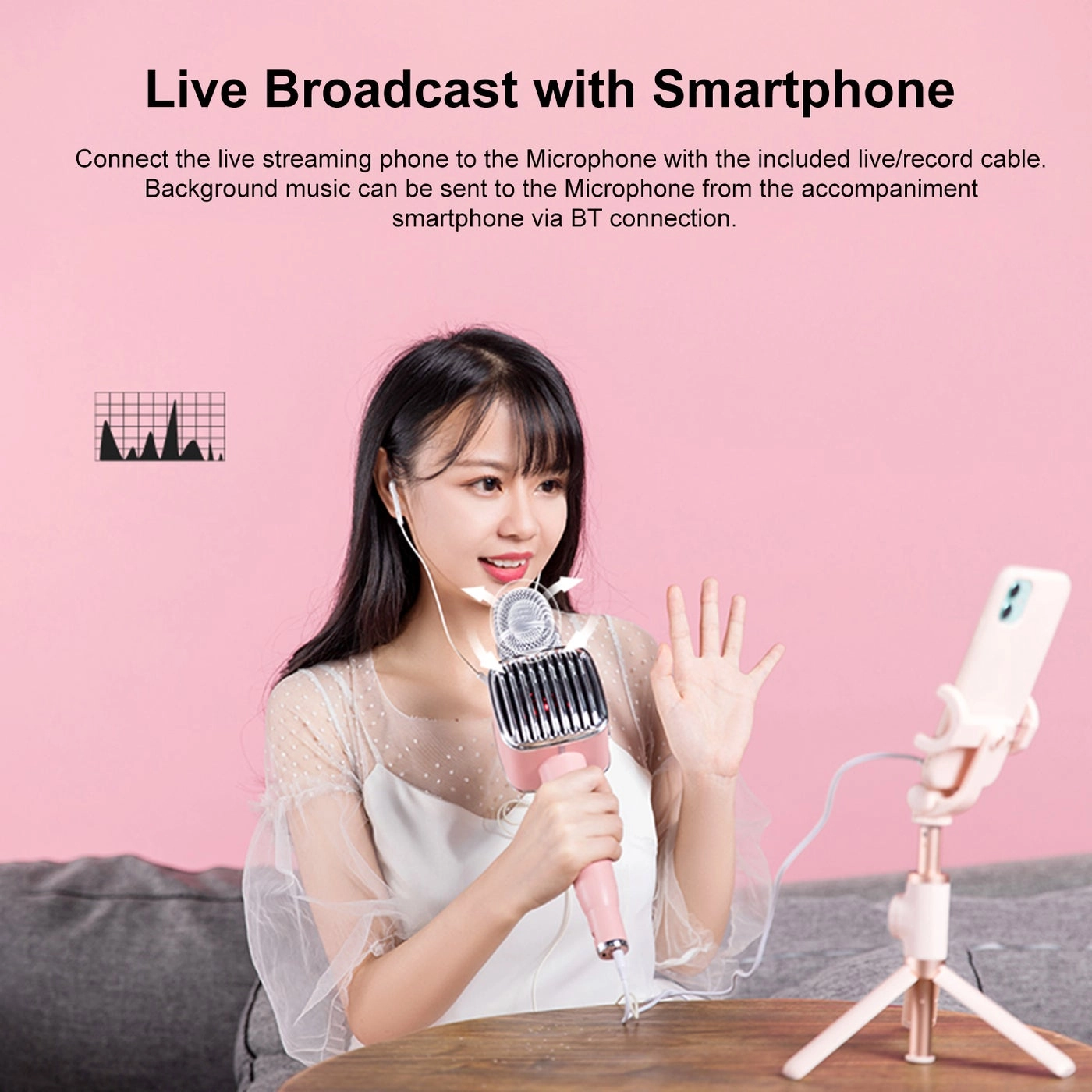 G1 BT Wireless Karaoke Microphone - 5W * 2