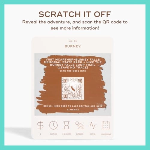 California Adventure Bucket List - 50 Scratch-Off Cards Multicolor