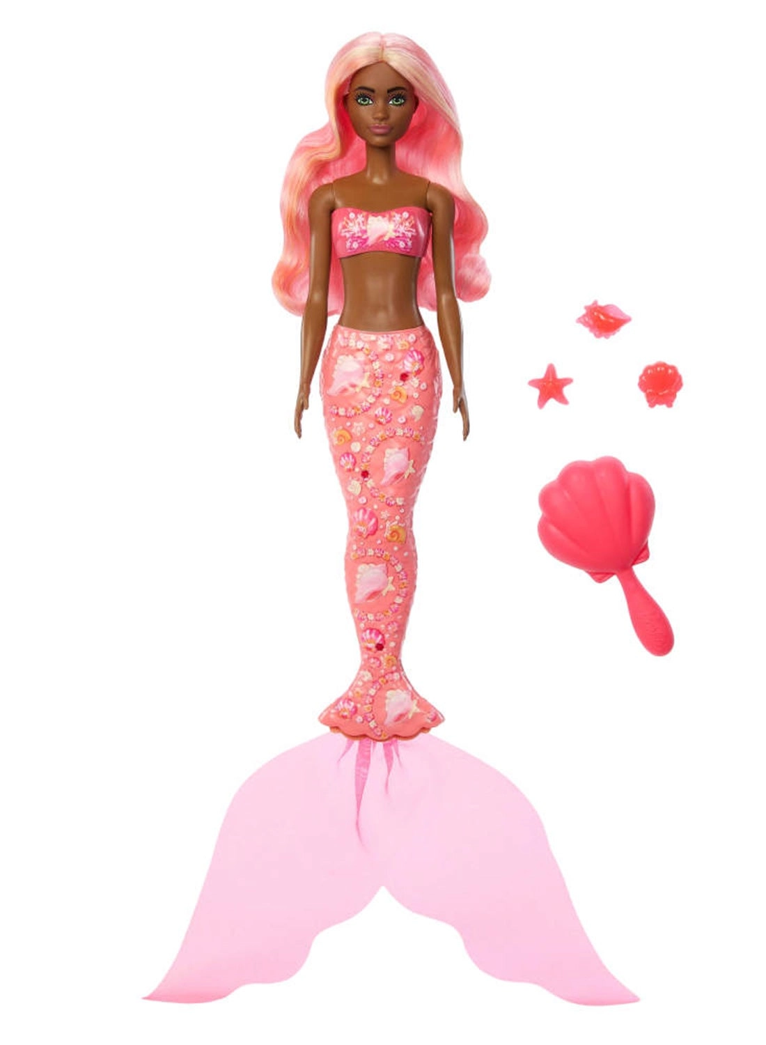 Barbie Color Reveal Mermaid - 6 Surprises Color Change Charms Ages 3+