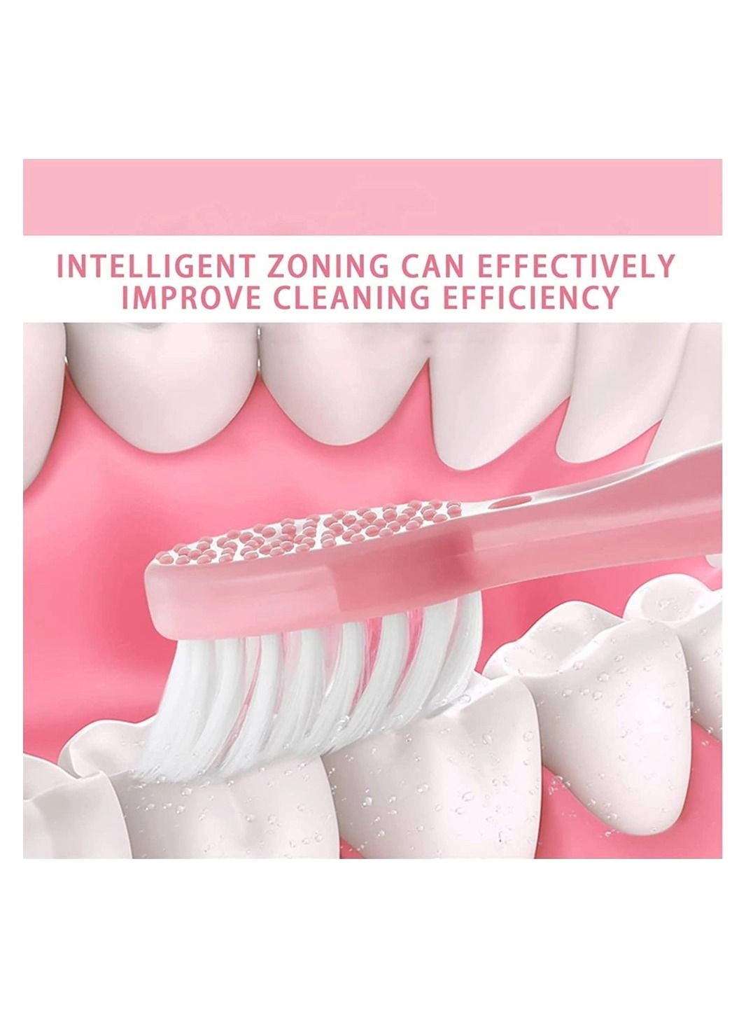 Electric Toothbrush - Powerful Sonic Blue 3 Brushheads