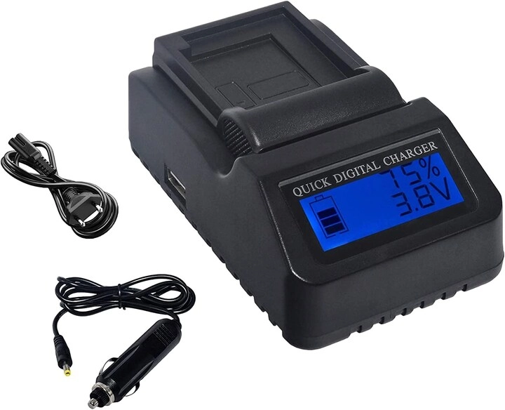 DMK EN-EL19 - Quick Rapid Battery Charger Compatible with Nikon Coolpix S2500 S3100 S4100 3200