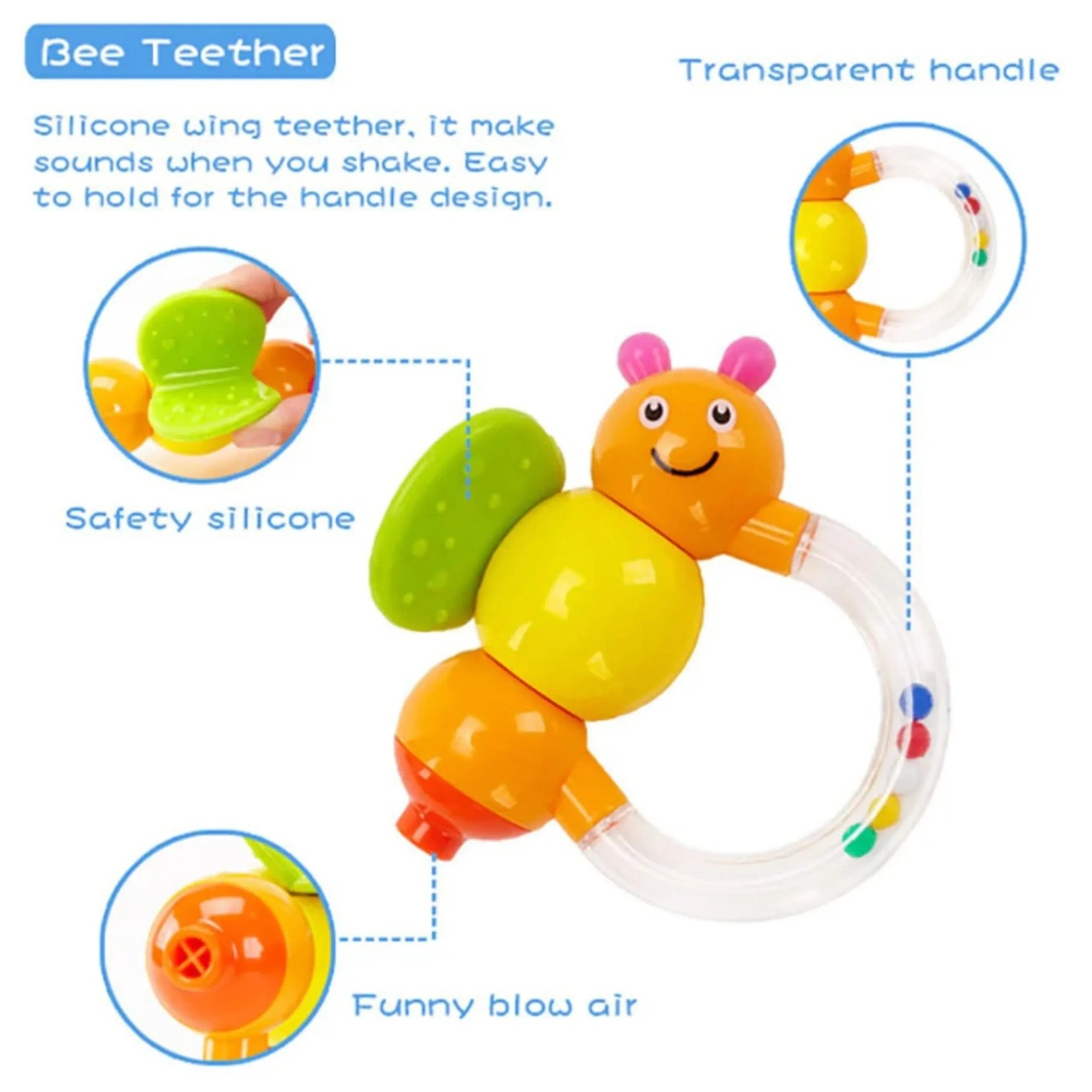 Baby Rattle Toy - Suitable for 0 month & above