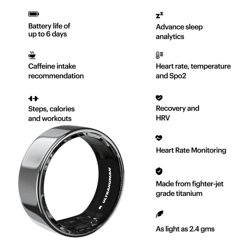 Ring AIR - Size 14 Space Silver