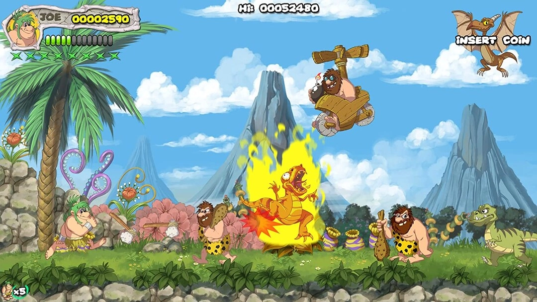 Joe & Mac: Caveman Ninja T-Rex Edition - PlayStation 5