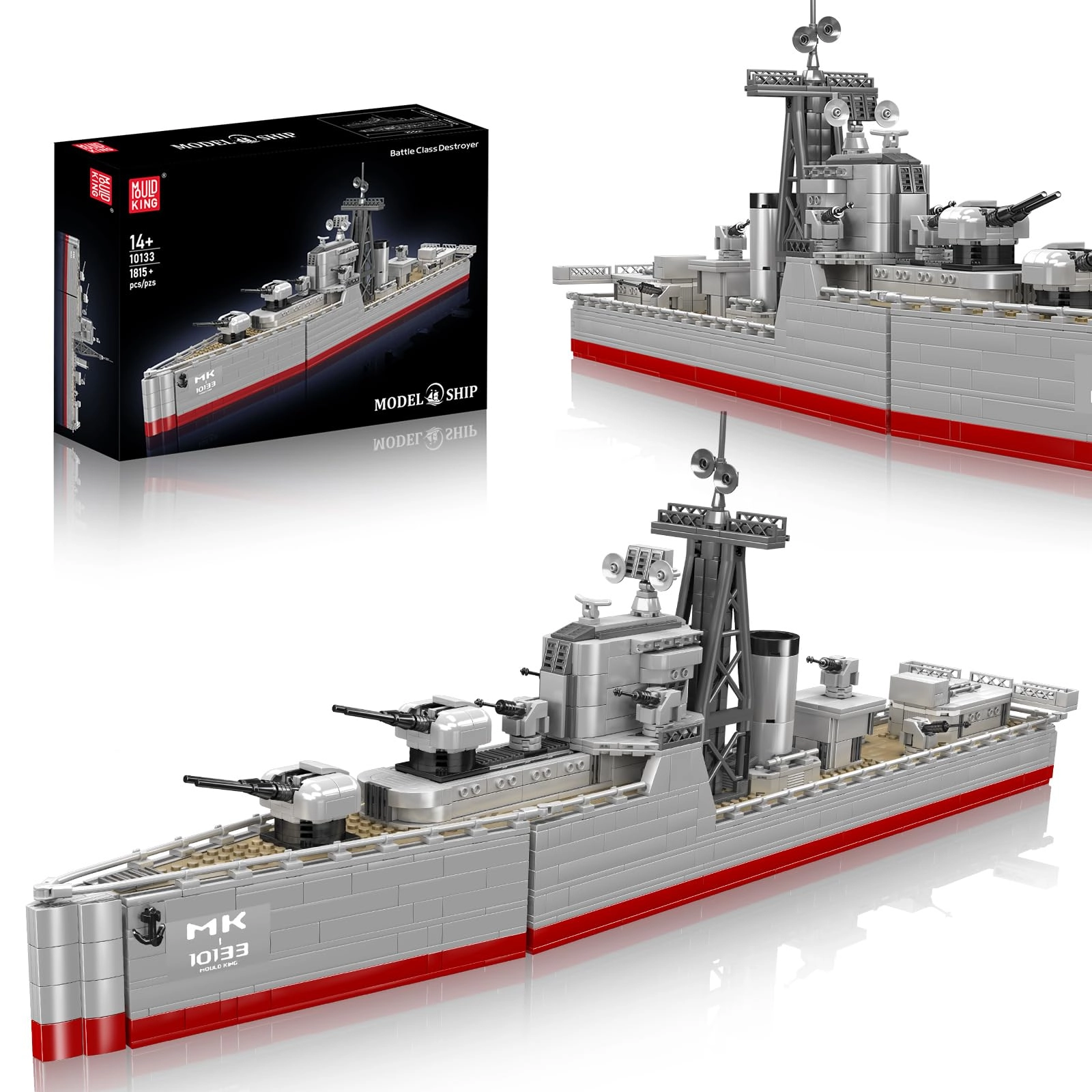 mould king German Battleship (10133) - Battle Destroyer Ship