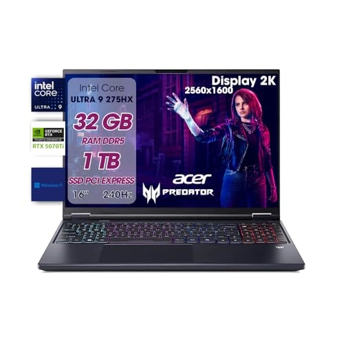 Predator Helios Neo 16 - 16'' Core Ultra 9 275HX 32GB DDR5 1TB SSD