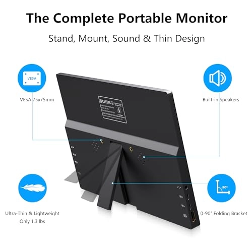 Touch Screen Portable Monitor - 1366x768 11.6"