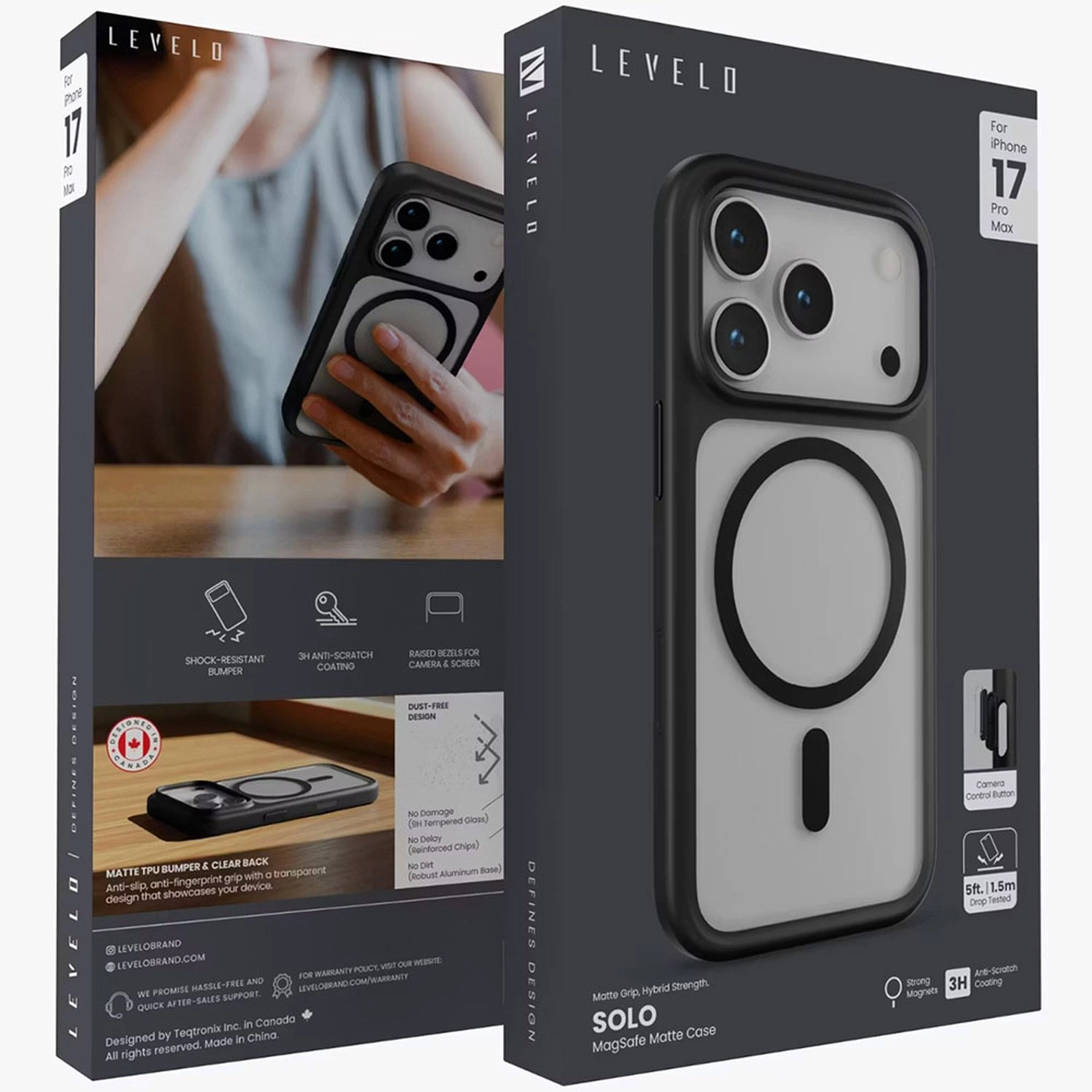 Solo Matte Magsafe Case for iPhone 17 Pro Max