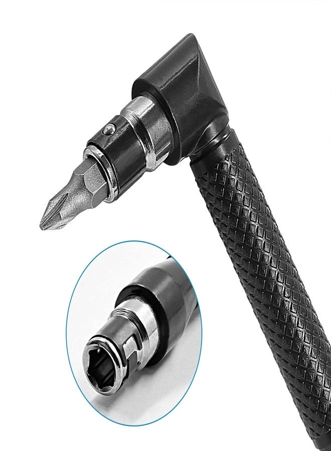 90 Degree Right Angle Driver - 11.6 Inch Bendable Flexible + Screwdriver Bit Set - 10pcs