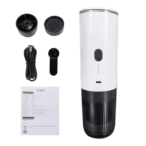 Portable Coffee Maker - 2 in 1 Grind & Capsules 20BAR 7500mAh