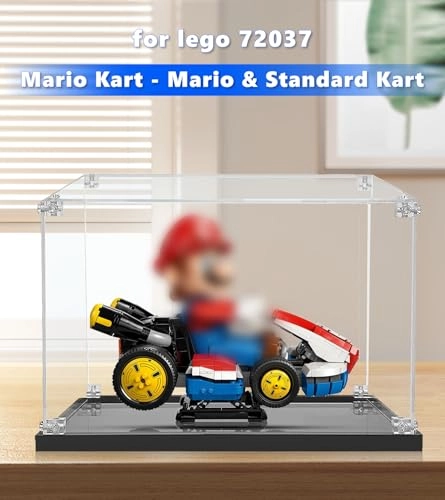 Acrylic Display Case for Lego Mario Kart - Mario & Standard Kart 72037