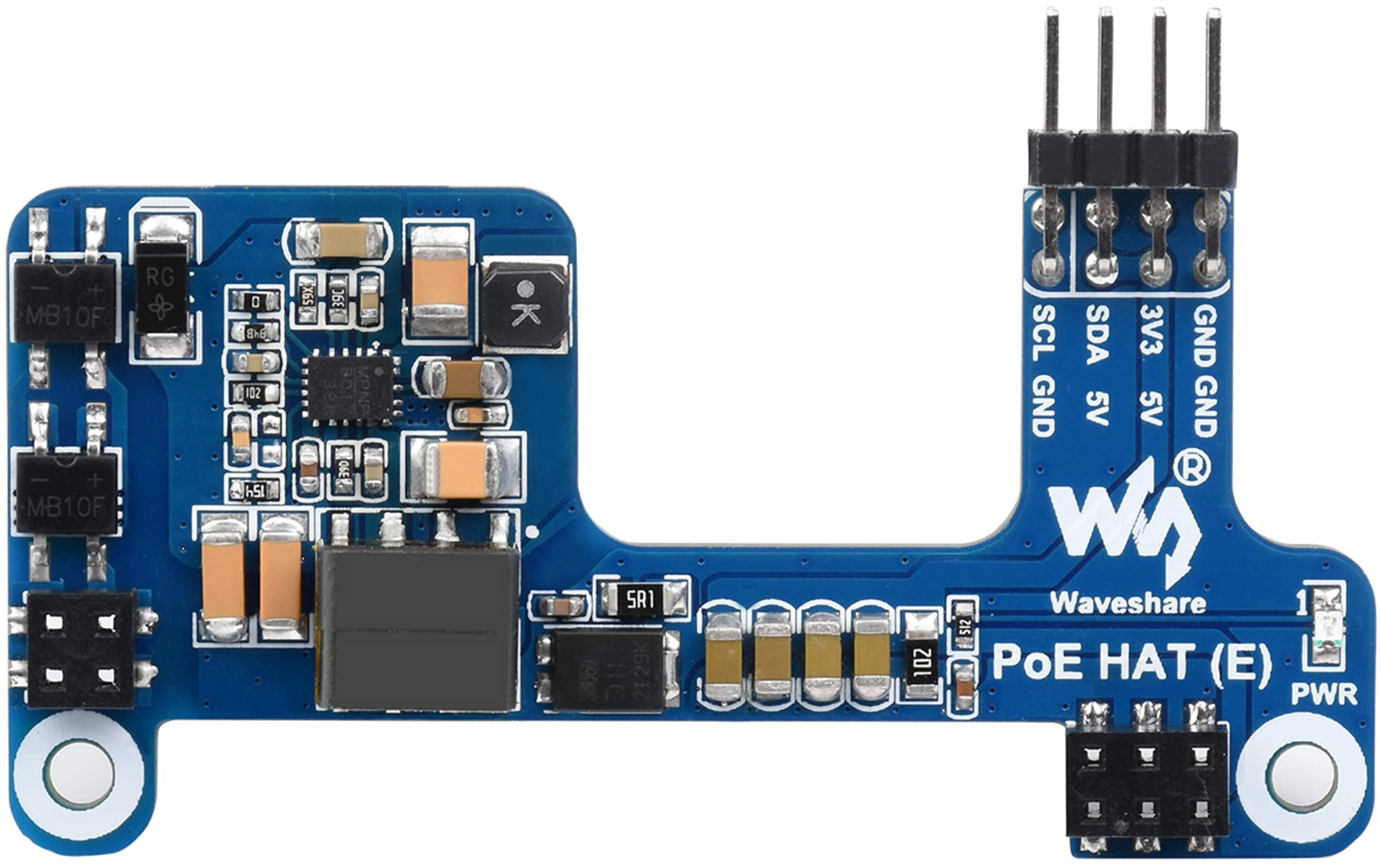Waveshare POE HAT (E) - 5V/2.5A DC 37V~57V DC 802.3af