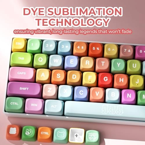 XVX Cute PBT Keycaps - MOA Profile Gummy Bear 141 Keycaps