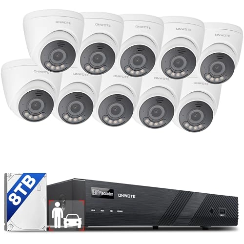 ONWOTE 12MP IP Camera - IMX577 + 16CH 6K Commercial NVR - 8TB HDD
