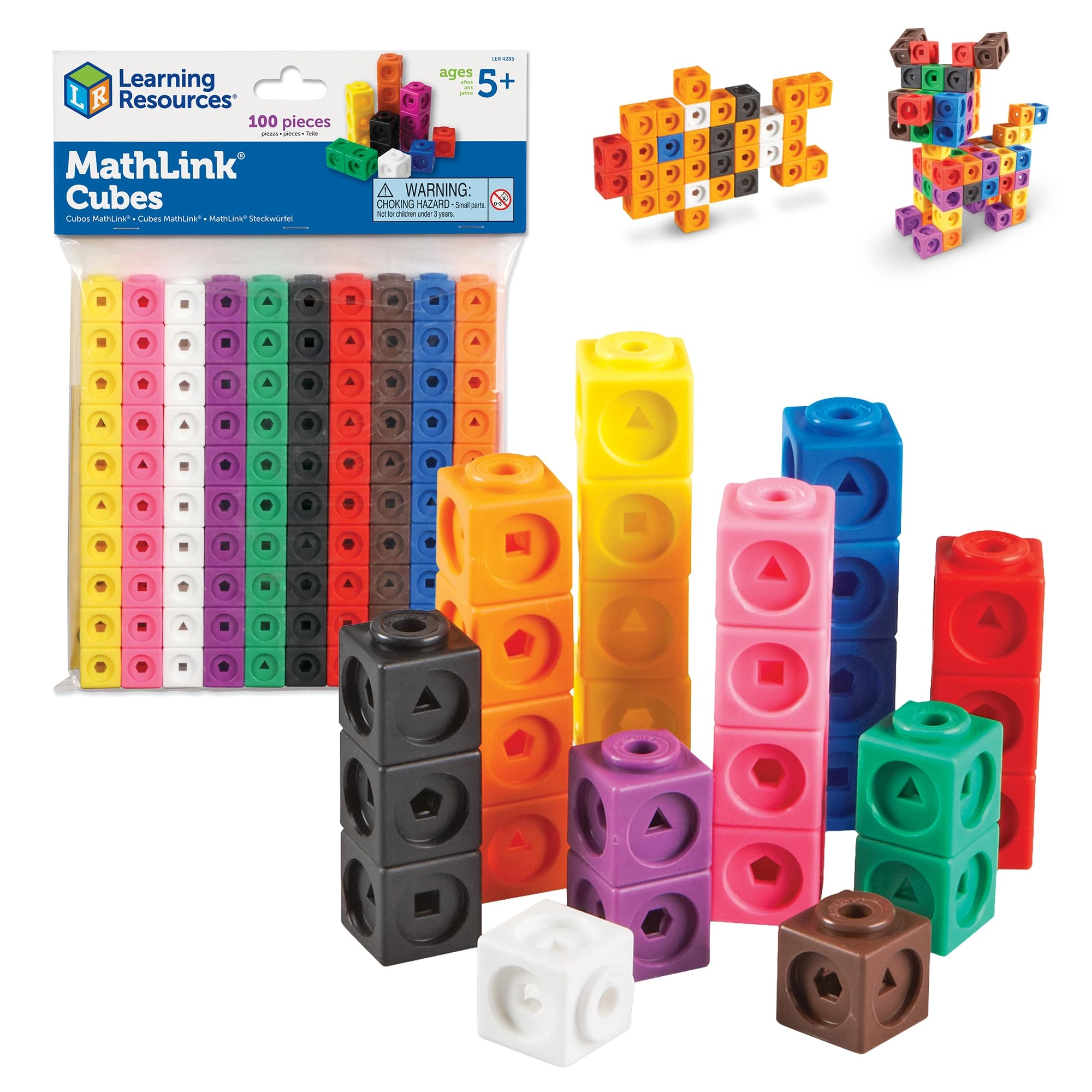 Math link Cubes Activity Set - 5+ Years 100 piece(s)
