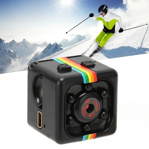 Zerodis 1080P HD Night Mini Camera for Outdoor Sports with 140 Degree Lens DV -Camcorder for Sportfans