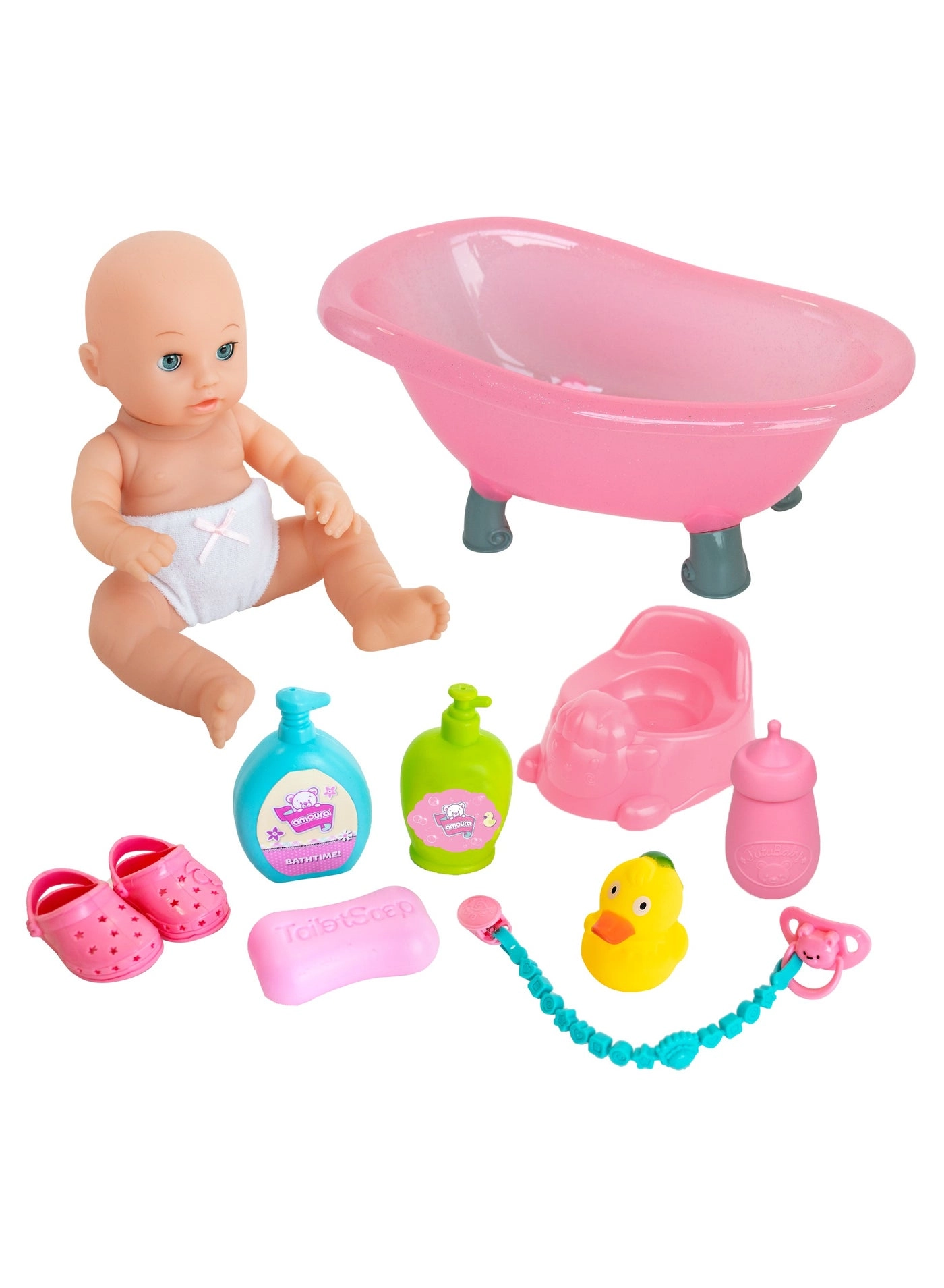 Hayati girl Amoura Bathing Doll - 14-Inches Plastic Ages 3+