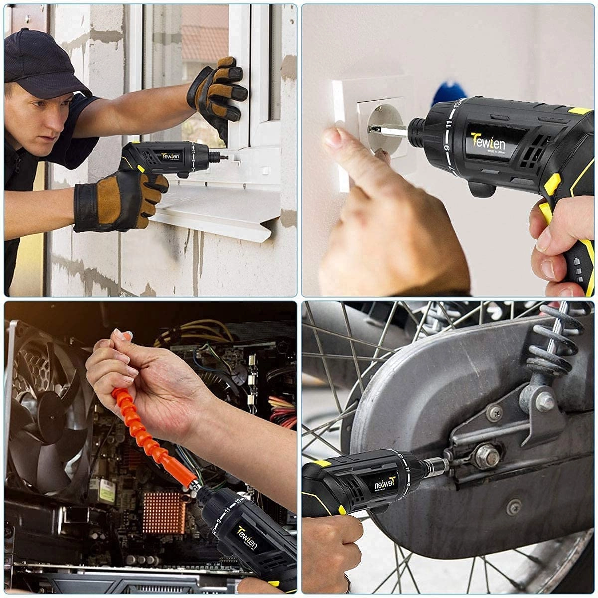 Electric Screwdriver - 47 in 1 Rotatable Cordless 42v Lithium Battery