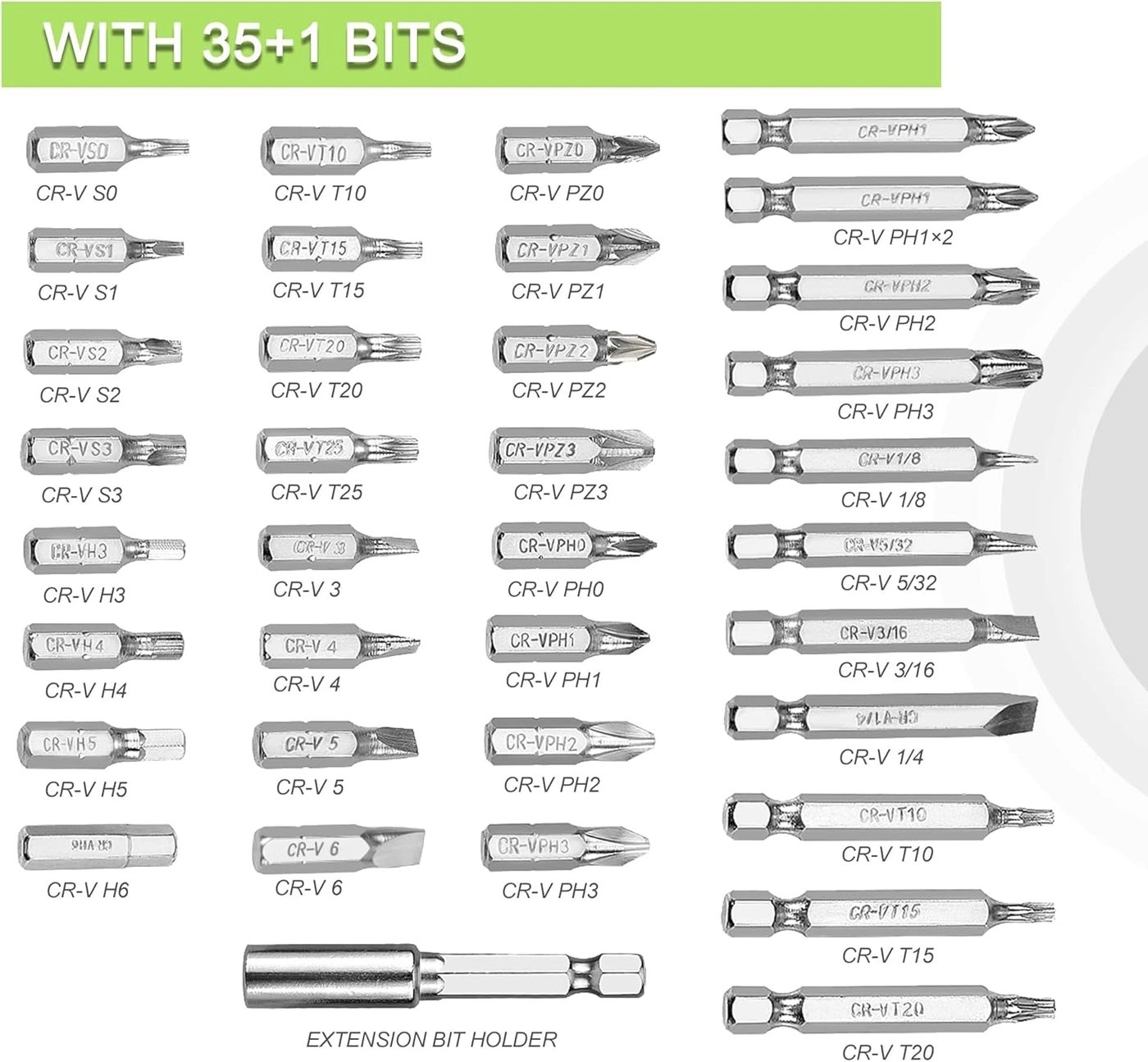 Electric Screwdriver - 3.6V 35 bits USB Charging