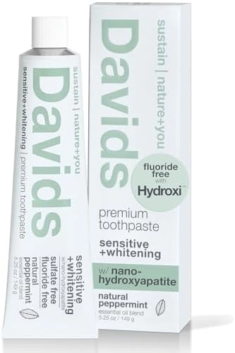 Davids Nano Hydroxyapatite - 5.25 oz Sensitive Whitening Peppermint Toothpaste