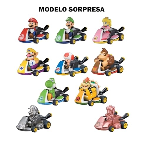 MARIO KART PULL BACK RACERS - 10pcs