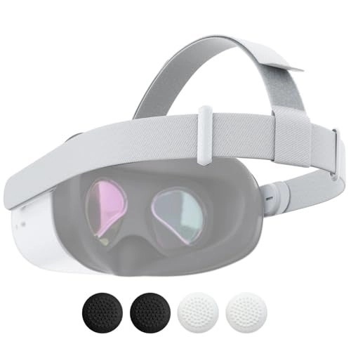 DUXICEPIN Head Strap - for Oculus Quest 2 + Thumb Grip Caps - 2 Pair