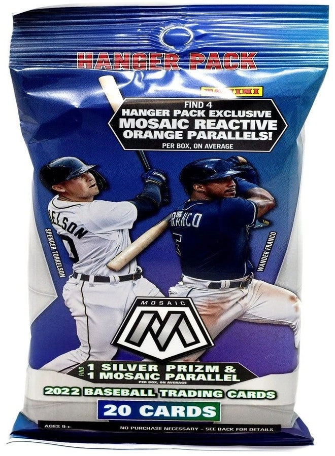 Mosaic Baseball Jumbo Cello Hanger Pack - 20pcs