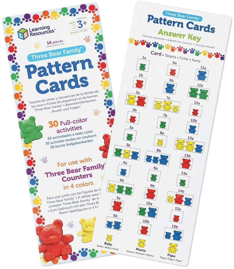 Compare Bears Pattern Cards - 3+ Years 16 piece(s)