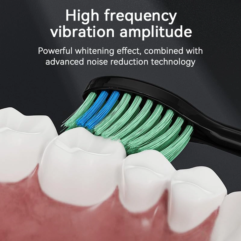 T8 - Rechargeable 6 Replacement Brush Heads 5 Modes