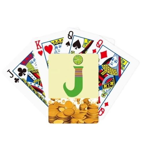 J Alphabet Playing Card - Bridge Size 52 Cards