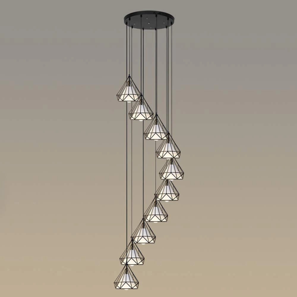 SPDZ-JQ Chandelier - 10Heads50x250CM Iron