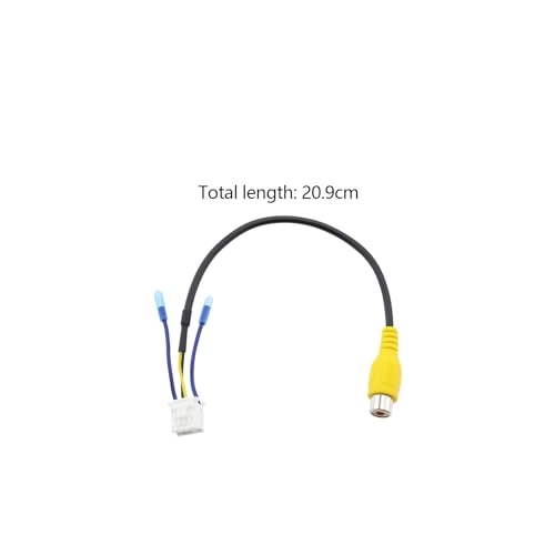 10Pin Rear View Backup Camera Cable Adaptor - 2PCS 20.9cm RCA