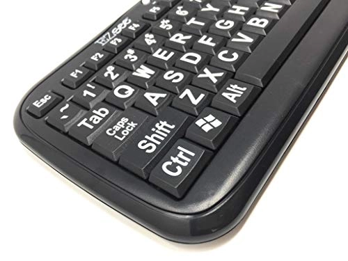 High Visibility Large Print Soft Touch Keyboard - QWERTY Wired