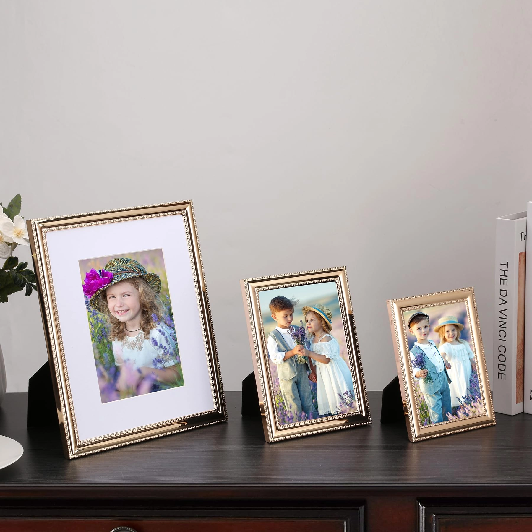 Hinged Double Photo Frame - 4x6'' 2