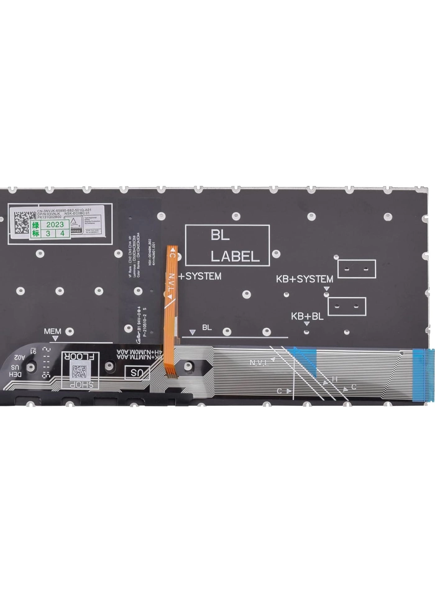 Keyboard Compatible with Dell Inspiron