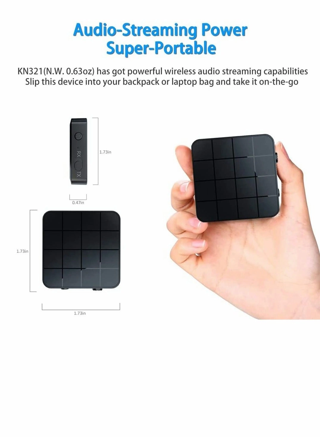 Bluetooth Aux Adapter - Bluetooth 5.0 3.5mm USB charging