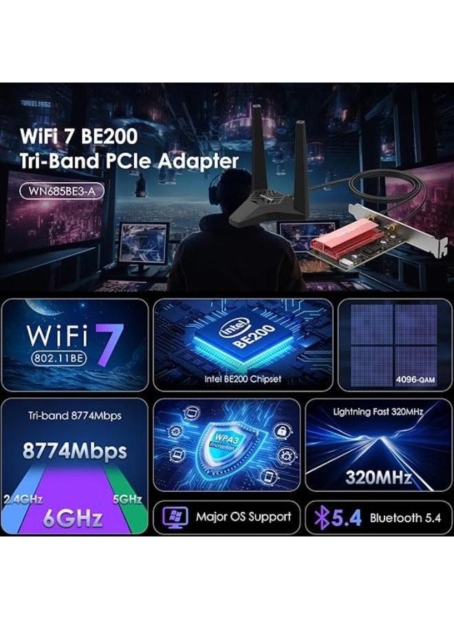 BE8800 - WiFi 7 PCIe Wireless