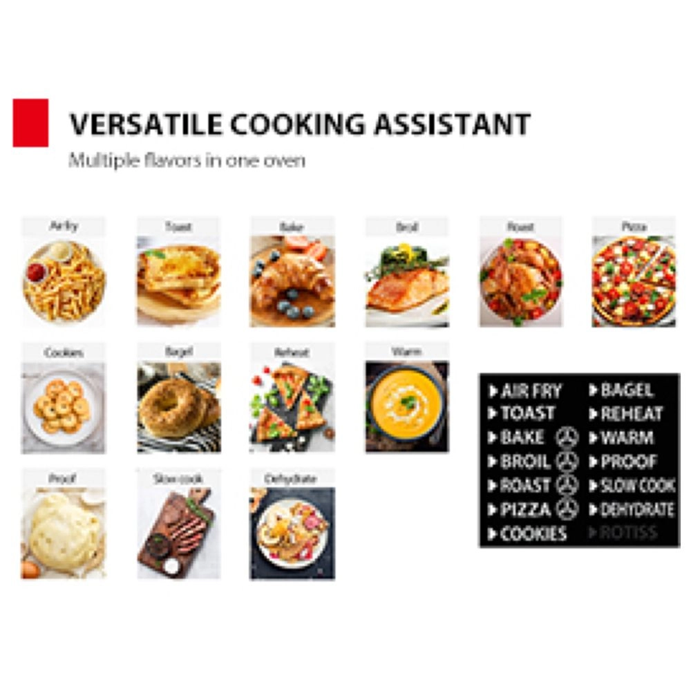 2 in 1 Toaster Oven Air Fryer Grill - 25 Liter(s)