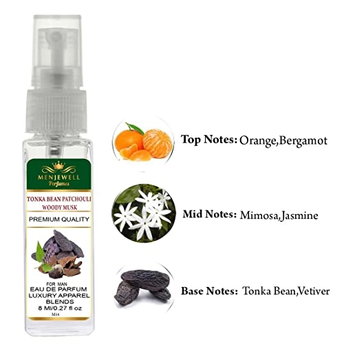 Tonka Bean Patchouli Woody Musk Eau de Parfum 8ml