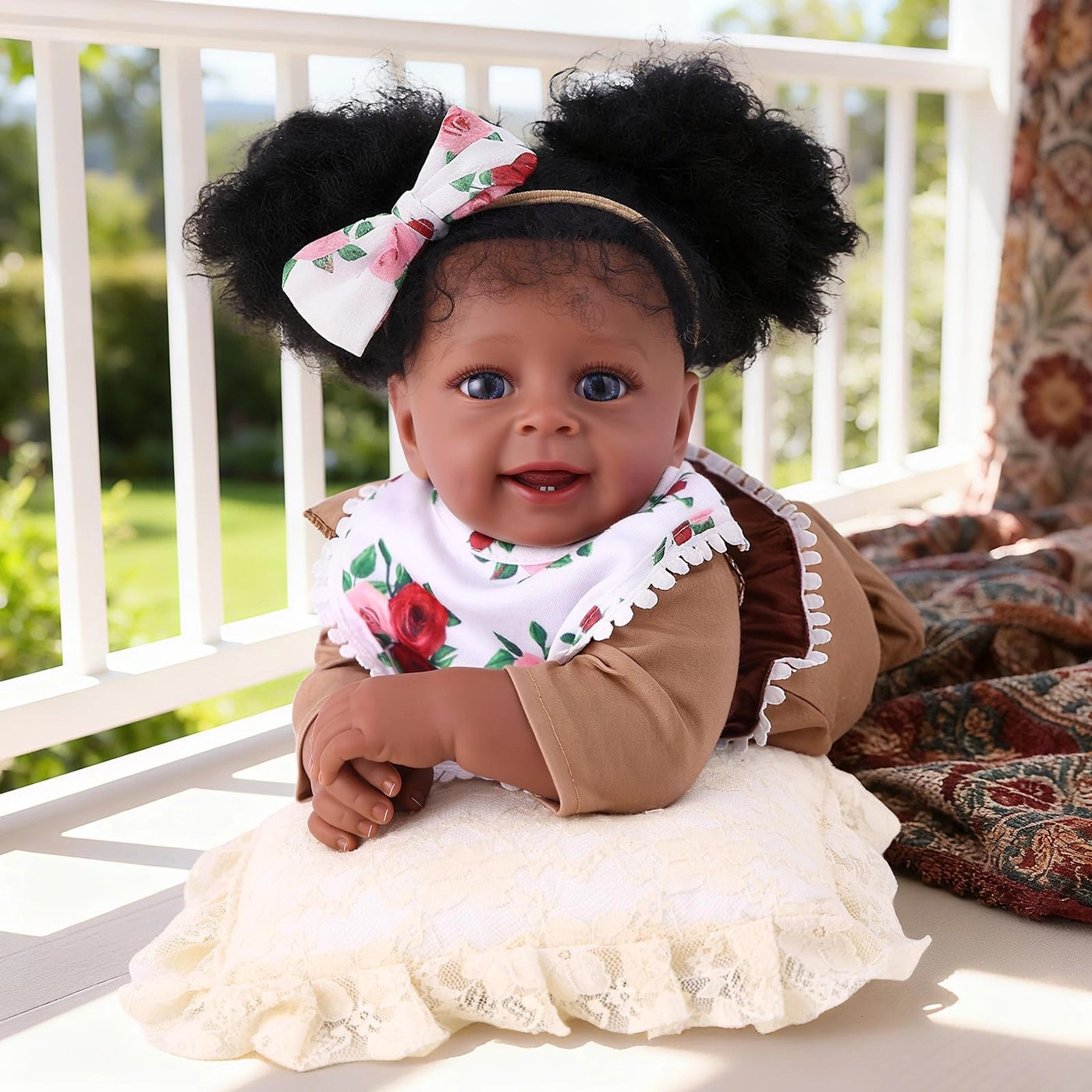 Yaney Reborn Baby Doll - 20 Inch Soft Body Black Girl Ages 3+