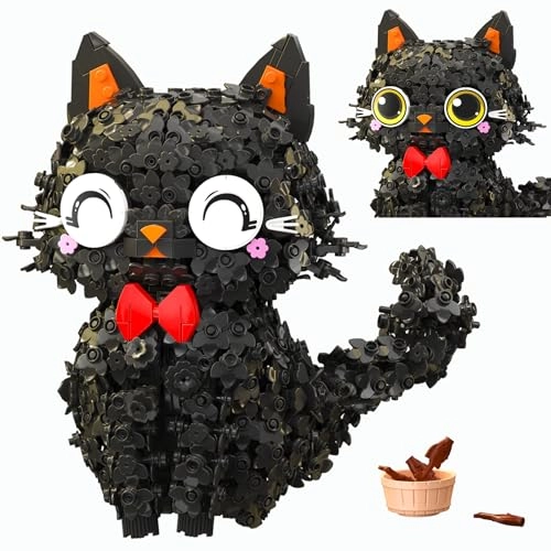 Black Flower Cat - 1651pcs