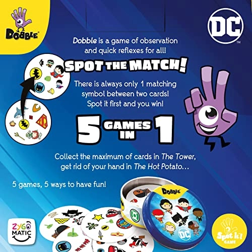 Dobble DC Justice League - Card Game